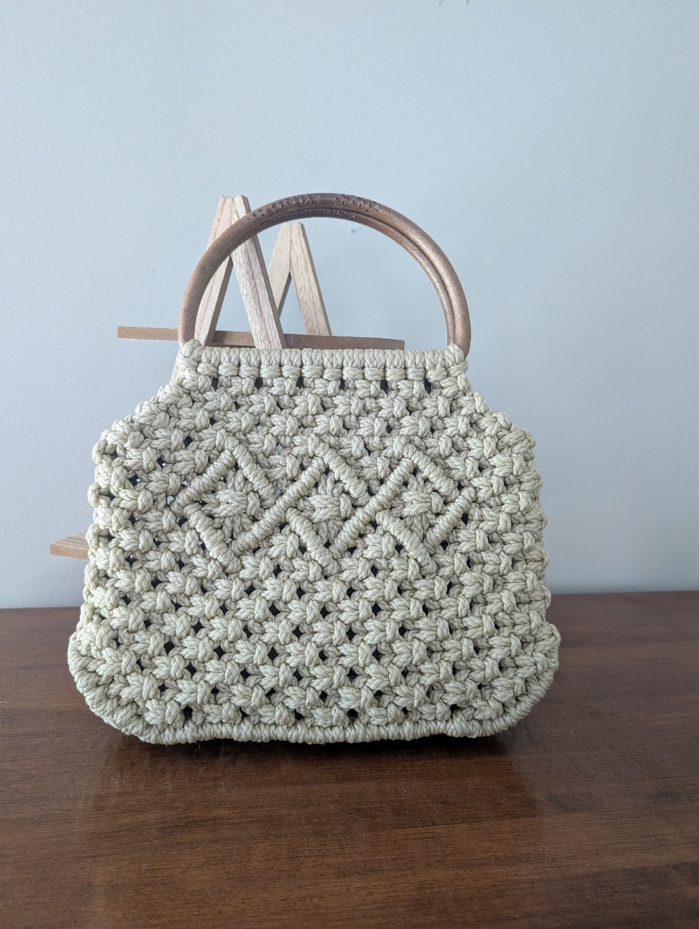 Handmade Macrame Handbag - Picture 11 of 12